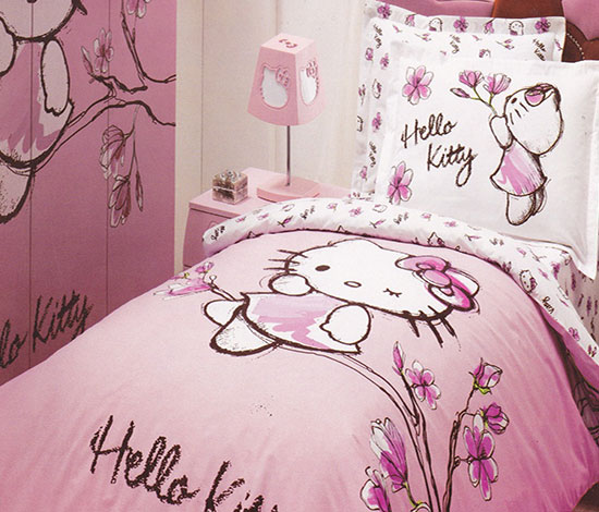 Compete I'm hungry Pilgrim Lenjerie de pat Hello Kitty, reduceri lenjerii pat copii - Home Design