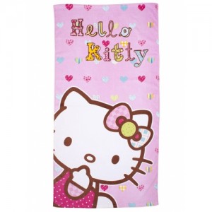 Prosop baie Hello Kitty cu gluga