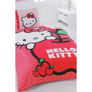 Lenjerii pat copii Hello Kitty ieftine